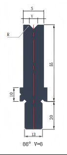 LYNCCN BCY55.88 V8 Press Brake Die with 42CrMo Material and Induction Hardening for Precision Bending